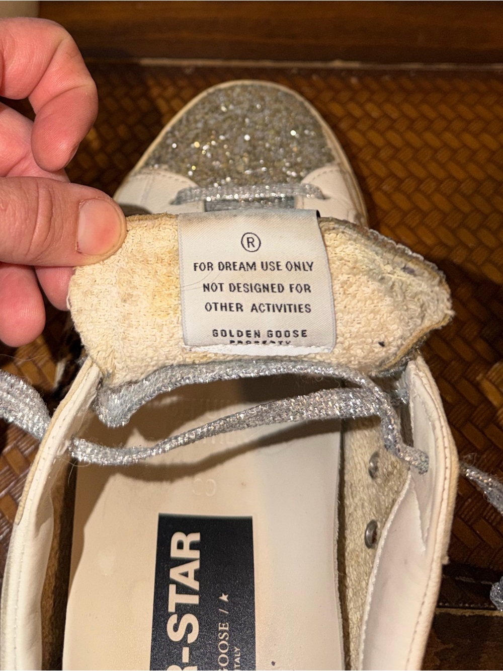 Golden Goose Super-Star Glitter Sneakers - Picture 8 of 9